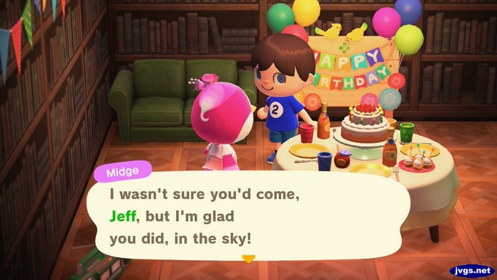 Midge: I wasn't sure you'd come, Jeff, but I'm glad you did, in the sky!