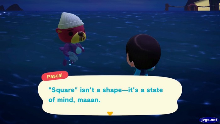 Pascal: Square isn't a shape--it's a state of mind, maaan.