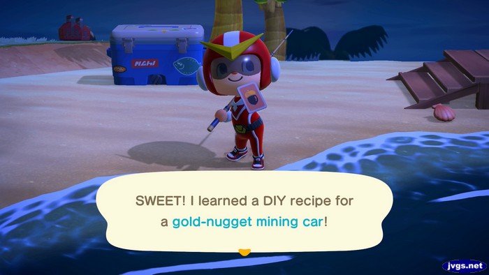 SWEET! I learned a DIY recipe for a gold-nugget mining car!