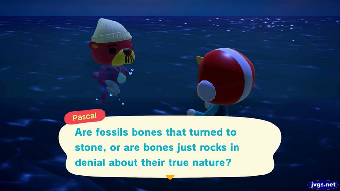 Pascal: Are fossils bones that turned to stone, or are bones just rocks in denial about their true nature?