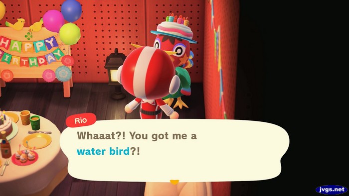 Rio: Whaaat?! You got me a water bird?!