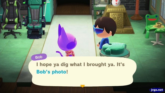 Bob: I hope ya dig what I brought ya. It's Bob's photo!