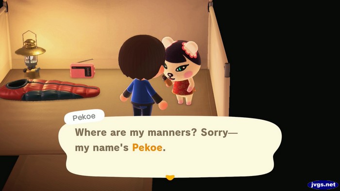 Pekoe: Where are my manners? Sorry--my name's Pekoe.