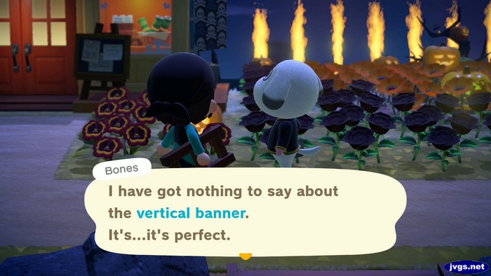 Bones: I have got nothing to say about the vertical banner. It's...it's perfect.