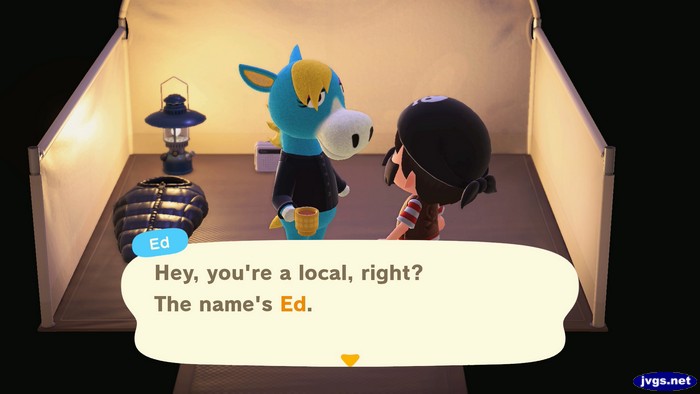 Ed: Hey, you're a local, right? The name's Ed.