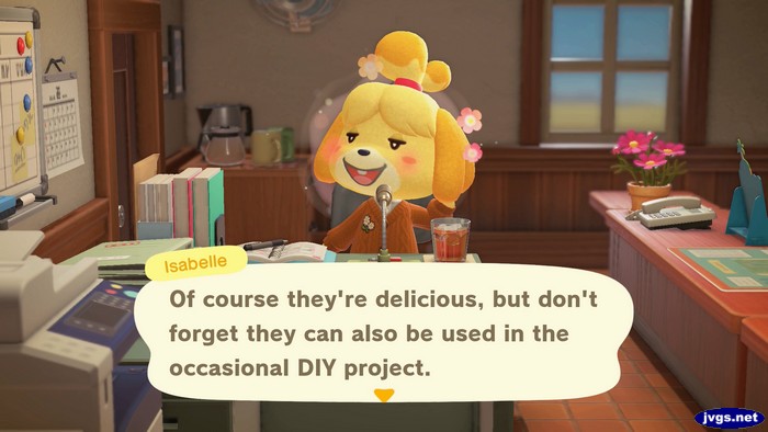Isabelle: Of course they're delicious, but don't forget they can also be used in the occasional DIY project.
