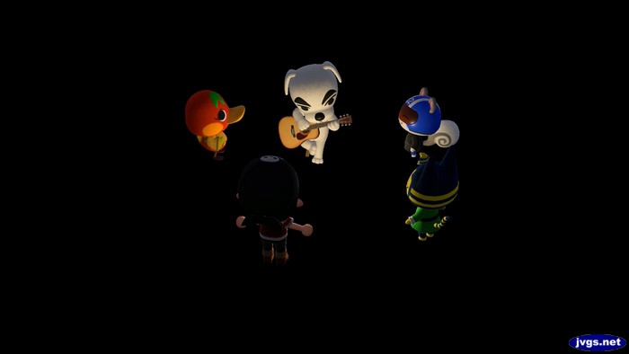 K.K. Slider performs for Ketchup, Jeff, Ankha, and Agent S.