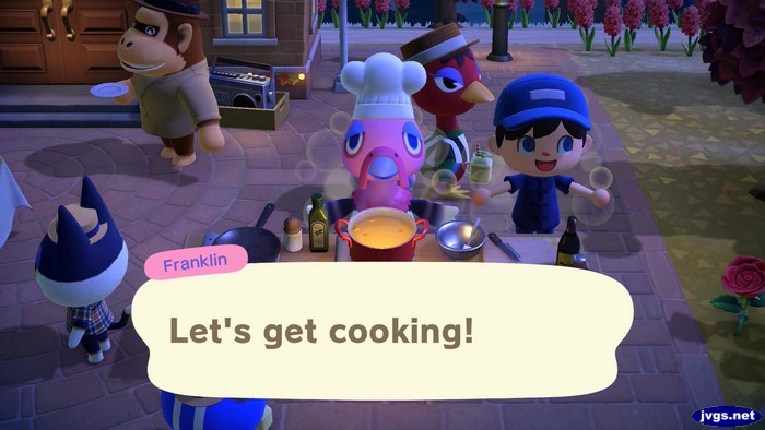 Franklin: Let's get cooking!