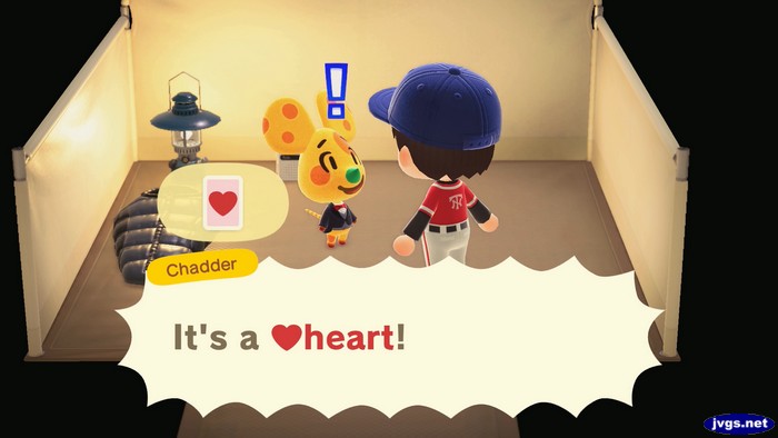 Chadder, at the campsite: It's a heart!