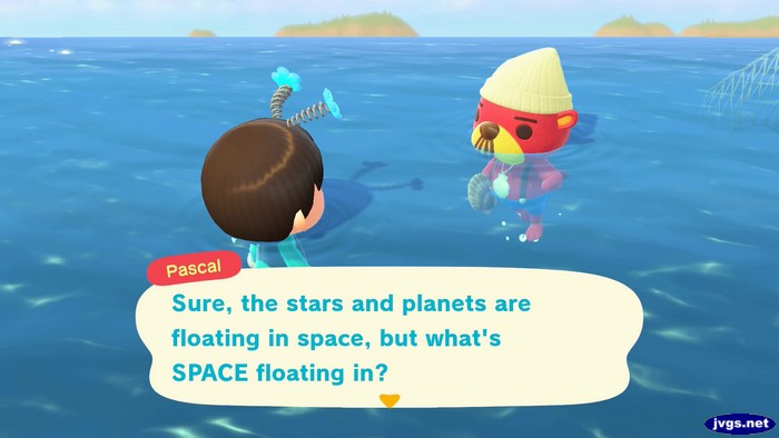 Pascal: Sure, the stars and planets are floating in space, but what's SPACE floating in?