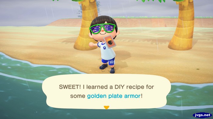 SWEET! I learned a DIY recipe for some golden plate armor!