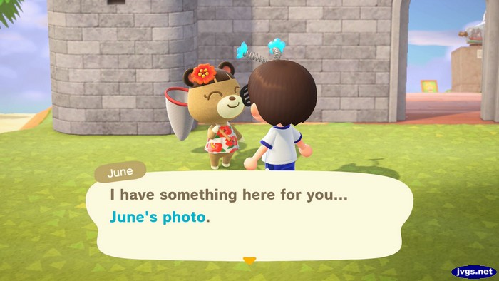 June: I have something here for you... June's photo.