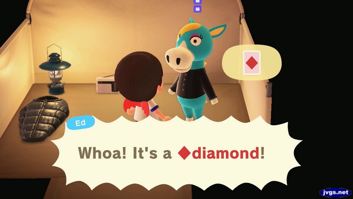 Ed: Whoa! It's a diamond!