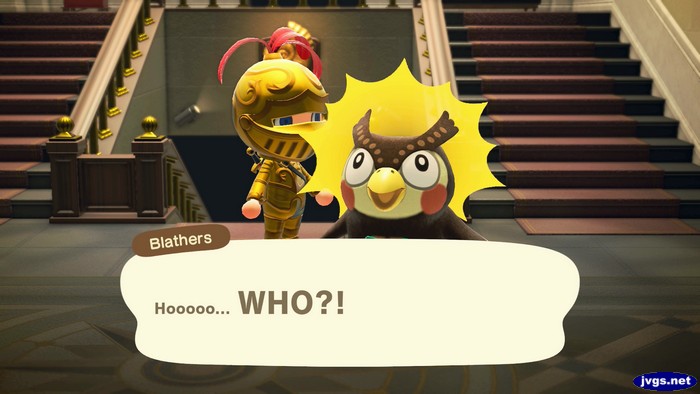 Blathers: Hooooo... WHO?!