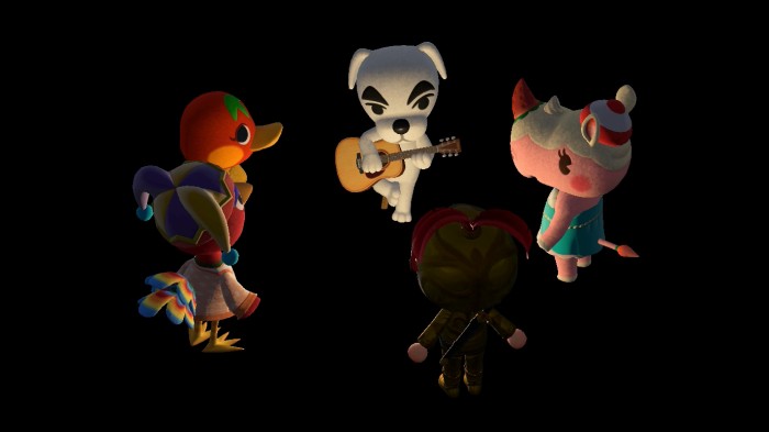 K.K. Slider performs for Rio, Ketchup, Jeff, and Merengue.