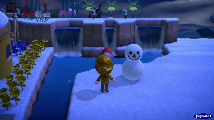 My 2nd snowman of the season, which was also not quite perfect.