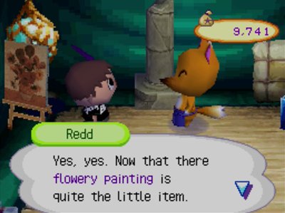 Redd: Yes, yes. Now that there flowery painting is quite the little item.