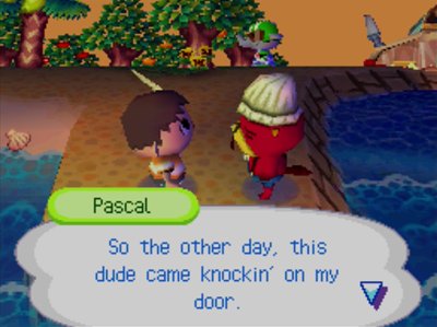 Pascal: So the other day, this dude came knockin' on my door.