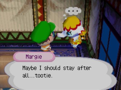 Margie: Maybe I should stay after all...tootie.