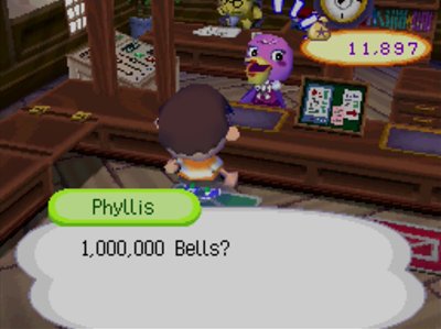 Phyllis: 1,000,000 bells?