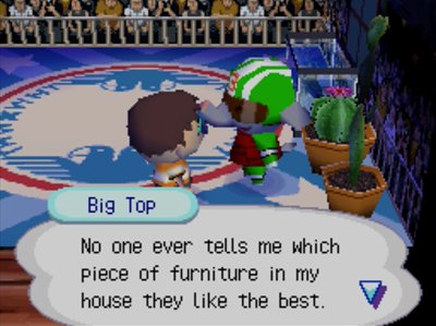 Big Top: No one ever tells me which piece of furniture in my house they like the best.