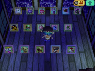 My villager photo room, now with Kabuki's pic.