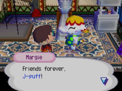 Margie: Friends forever, J-puff!