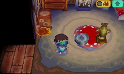 The compass item from Gulliver in Animal Crossing: Wild World.