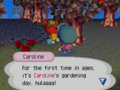 Caroline: For the first time in ages, it's Caroline's gardening day, hulaaaa!