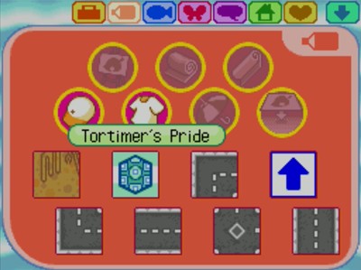 The Tortimer's Pride pattern (default town flag) in Animal Crossing: Wild World.