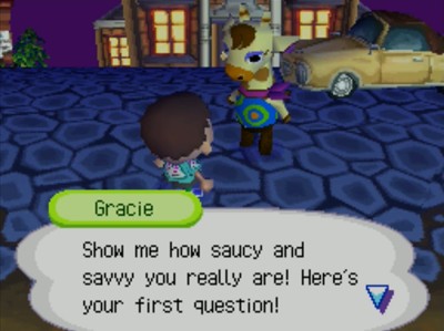 Gracie: Show me how saucy and savvy you really are! Here's your first question!