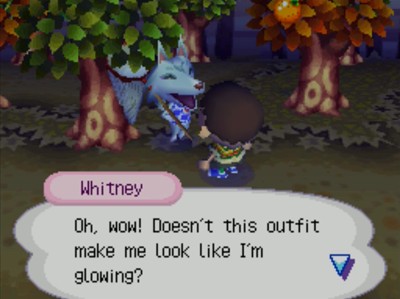 Whitney: Oh, wow! Doesn't this outfit make me look like I'm glowing?