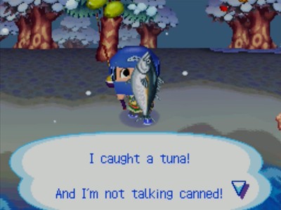 I caught a tuna! And I'm not talking canned!