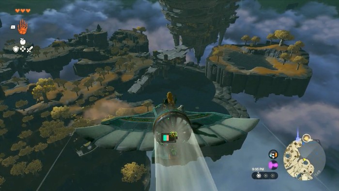 Flying on a wing near sky islands.