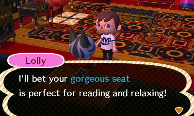 I'll bet your gorgeous seat is perfect for reading and relaxing!