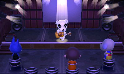 K.K. Slider performs for Tom, Jeff, and Daisy.