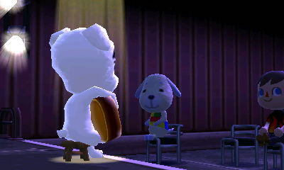 K.K. Slider performs at Club LOL as Daisy and Jeff look on.