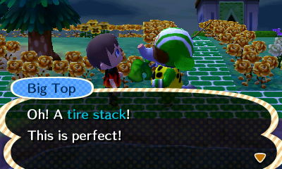 Big Top: Oh! A tire stack! This is perfect!