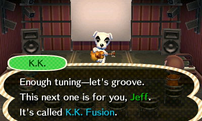 K.K.: Enough tuning--let's groove. This next one is for you, Jeff. It's called K.K. Fusion.