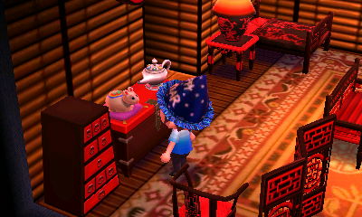 The zodiac rat in Animal Crossing: New Leaf.