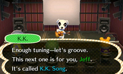 K.K.: Enough tuning--let's groove. This next one is for you, Jeff. It's called K.K. Song.