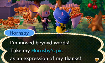 Hornsby: I'm moved beyond words! Take my Hornsby's pic as an expression of my thanks!