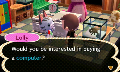 Lolly: Would you be interested in buying a computer?