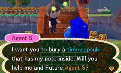 Agent S: I want you to bury a time capsule that has my note inside. Will you help me and Future Agent S?