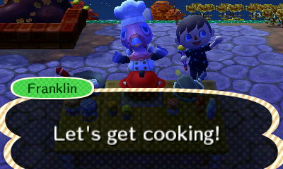 Franklin: Let's get cooking!