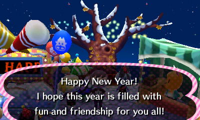 Happy New Year! I hope this year is filled with fun and friendship for you all!