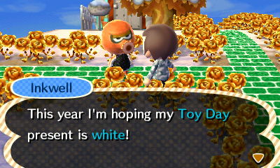 Inkwell: This year I'm hoping my Toy Day present is white!