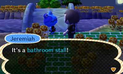 Jeremiah: It's a bathroom stall!