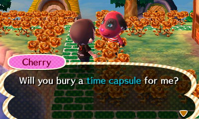 Cherry: Will you bury a time capsule for me?