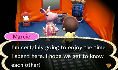 Marcie: I'm certainly going to enjoy the time I spend here. I hope we get to know each other!